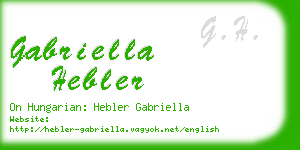 gabriella hebler business card